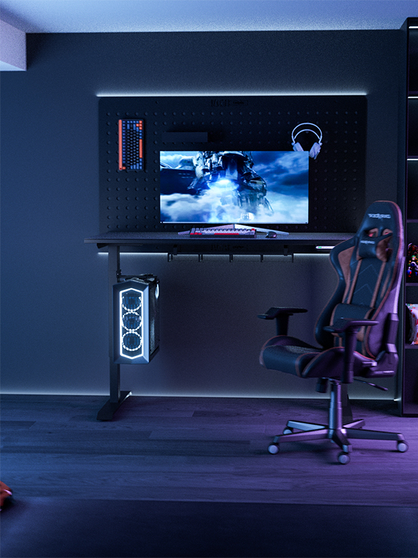 میز بالابر برقی شیشه ای بازی میز بالابر برقی شیشه ای بازی